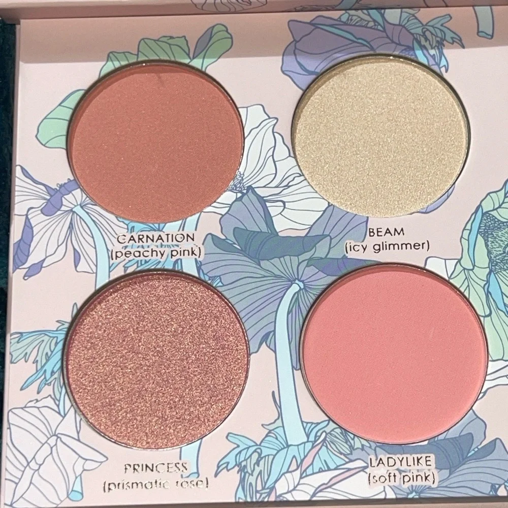 SERAPHINE Botanicals Geranium + Glow Blush & Highlight Palette In Heliop…